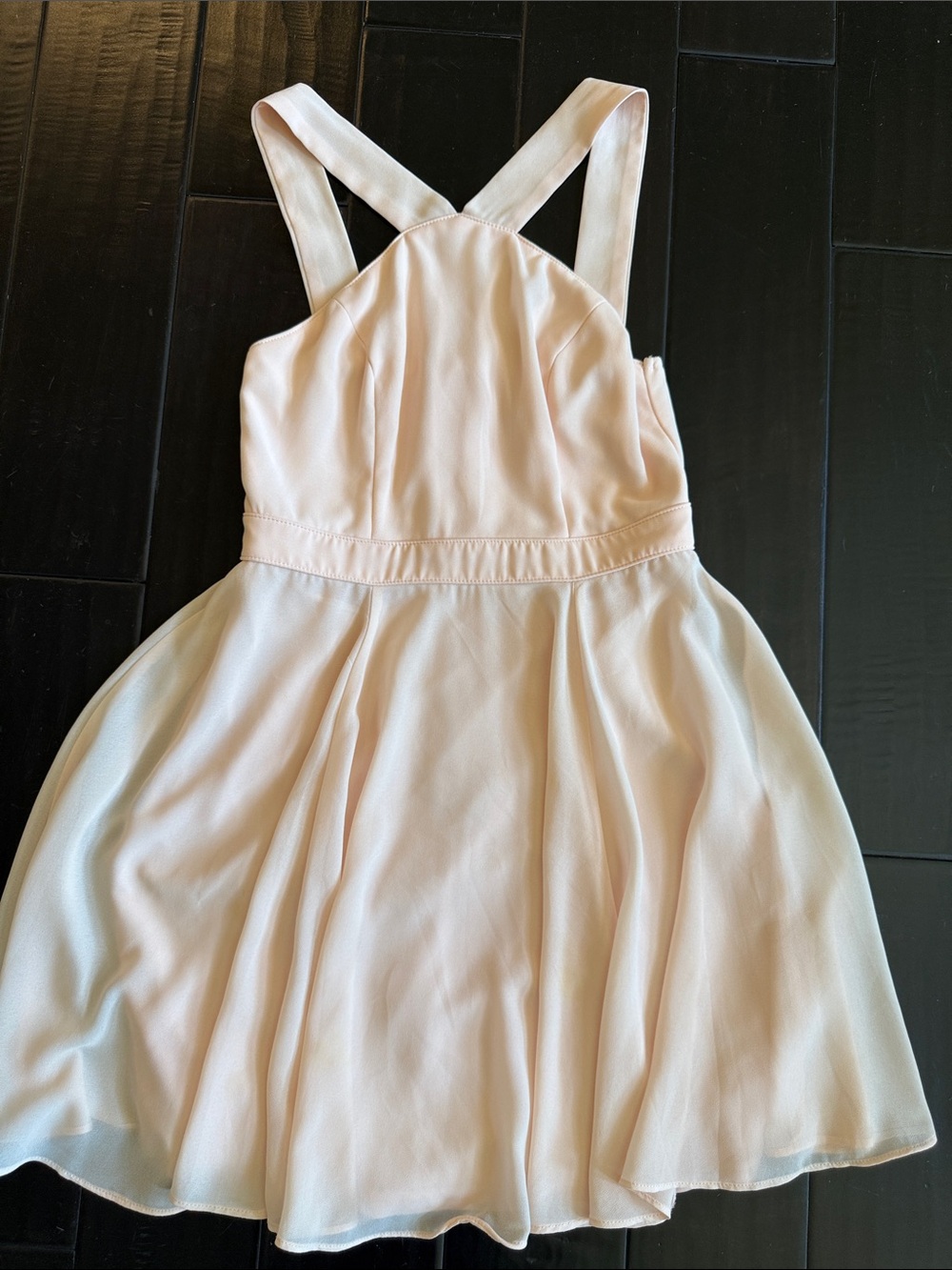Lulu’s blush halter top mini dress